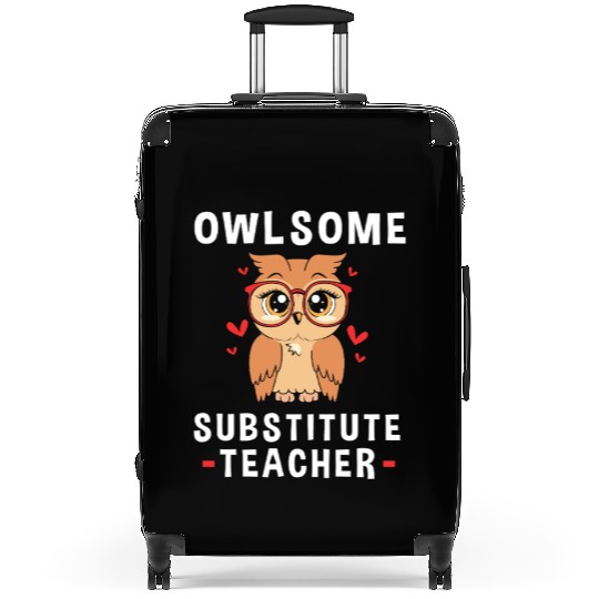 Substitute Teacher Owl School Teaching Suitcases