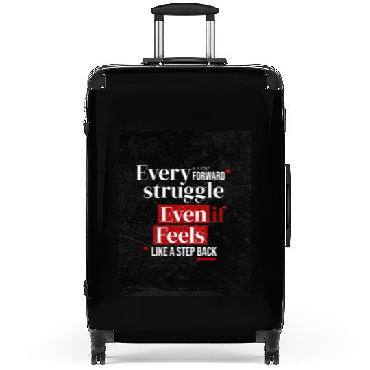 Inspirational Motivation Typography Design Suitcases