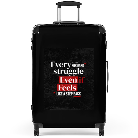 Inspirational Motivation Typography Design Suitcases