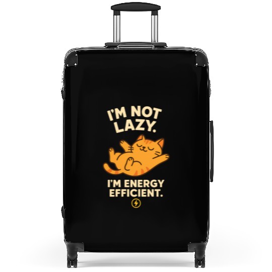 I’m Not Lazy – Energy Efficient Cat Meme Suitcases