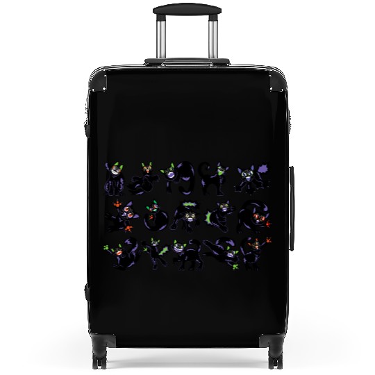 Playful Black Cat Halloween Pattern Suitcases