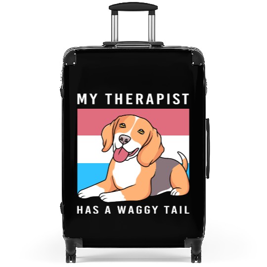 Therapy Dog Lover Psychology Therapist Suitcases