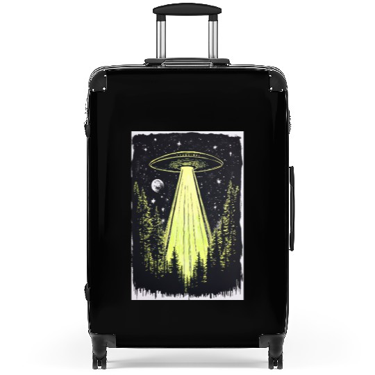 UFO in the Midnight Pines Suitcases