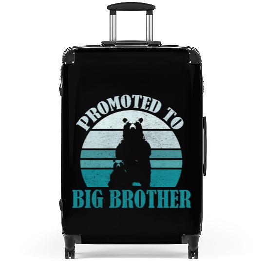 Promoted to Big Brother Bear Design Kids Toddler Suitcases