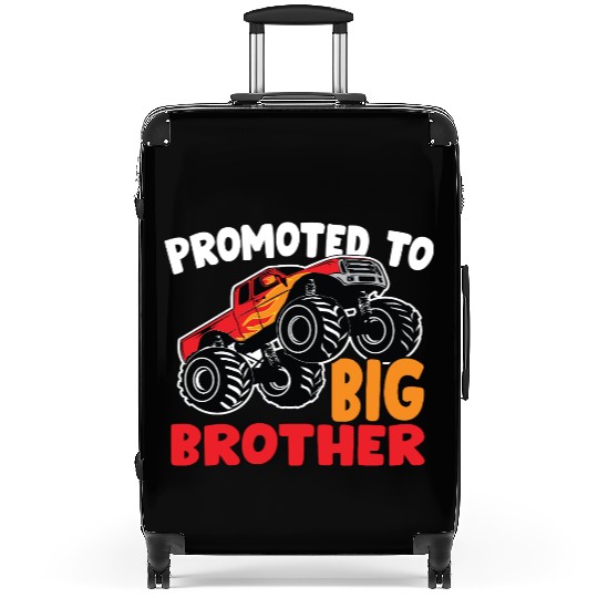 Promoted To Big Brother Monster Truck For Kids Suitcases