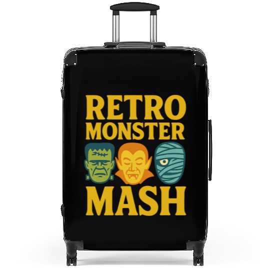 Retro Monster Mash Suitcases Design