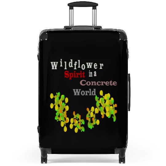 Wildflower Spirit in a Concrete World Suitcases