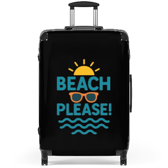 Sunny Beach Vacation Graphic Suitcases