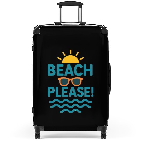 Sunny Beach Vacation Graphic Suitcases