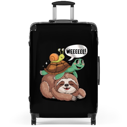 Weeeeee! Sloth Turtle Snail Fun Suitcases