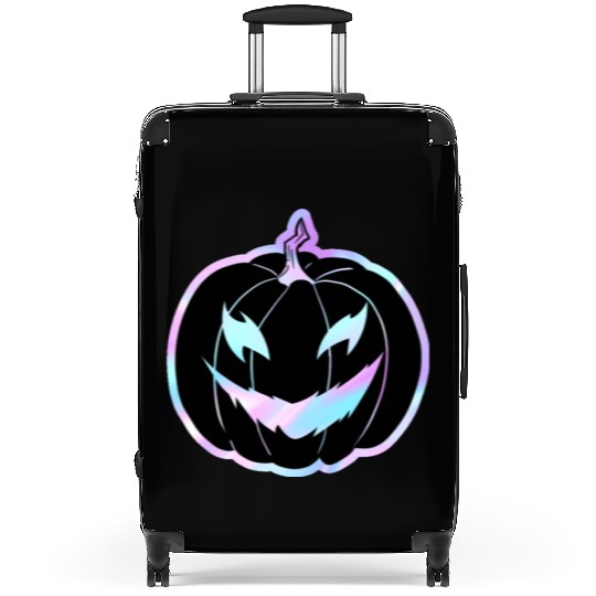 Glow-In-The-Dark Jack-o-Lantern Suitcases