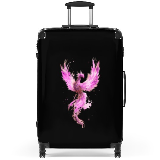 Celestial Phoenix Watercolor Illustration Suitcases