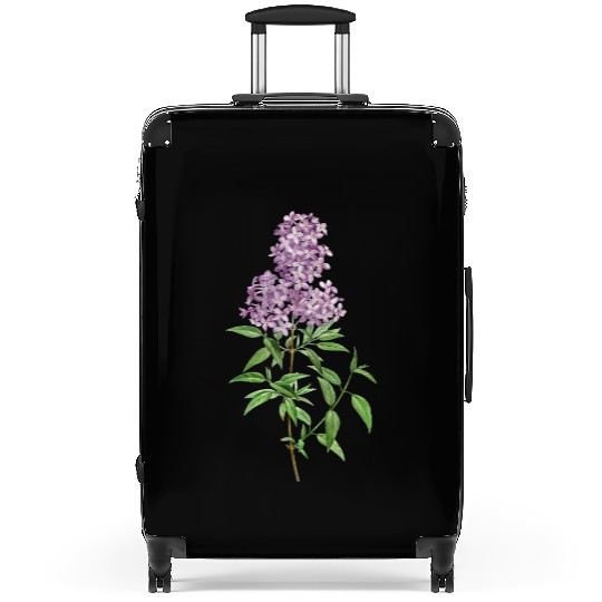 Lavender Bloom Botanical Illustration Suitcases
