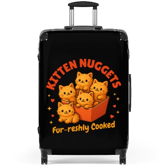 Cute Kitten Nuggets – Funny Food Cat Suitcases