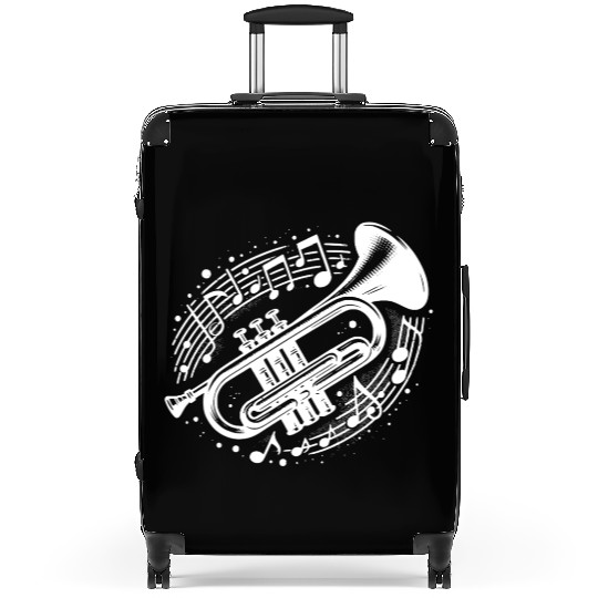 Trumpet Meets Musical Note Loud, Wild, Beautiful Suitcases