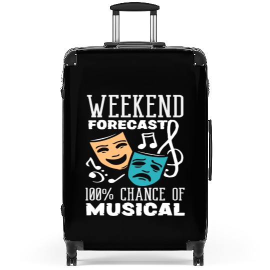 Weekend Forecast 100% Chance of Musical Lover Suitcases