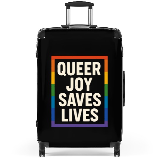 Queer Pride Queer Joy LGBTQ+ Affirmation Trans Suitcases