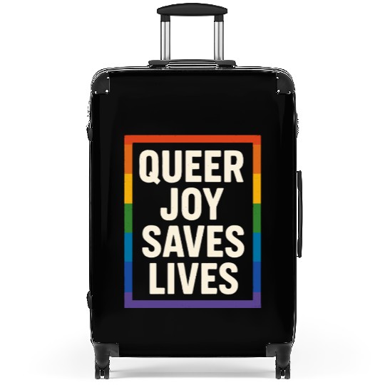 Queer Pride Queer Joy LGBTQ+ Affirmation Trans Suitcases
