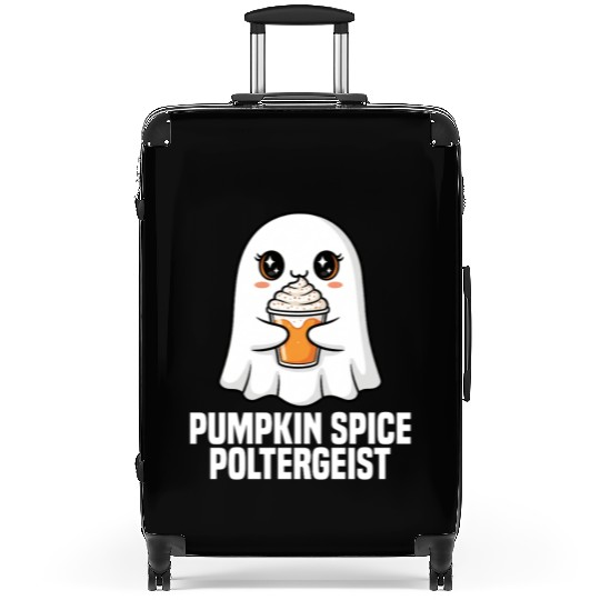 PUMPKIN SPICE POLTERGEIST - GHOST HALLOWEEN Suitcases