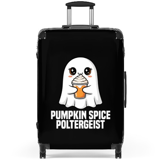 PUMPKIN SPICE POLTERGEIST - GHOST HALLOWEEN Suitcases