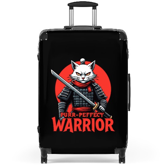 Purr-Perfect Warrior Cat Design Suitcases
