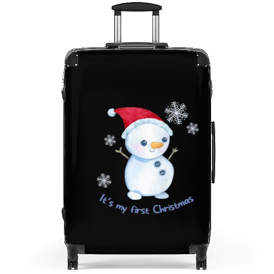 First Christmas Snowman  Suitcases