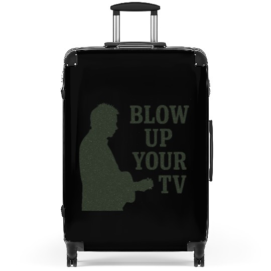 Blow Up Your TV! Dark Green Suitcases