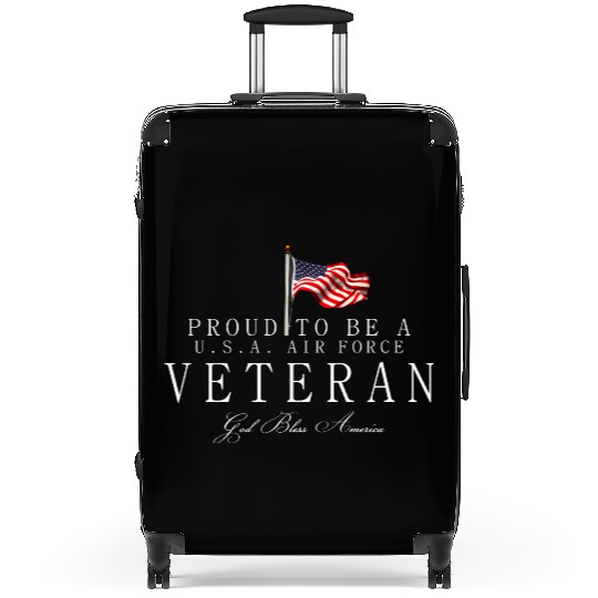 Proud To Be A US Air Force Veteran Suitcases