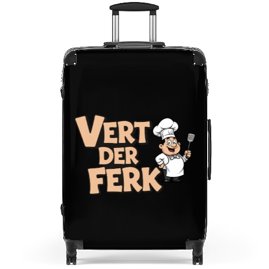Vert Der Ferk Chef Funny Cooking Gag Gift Suitcases