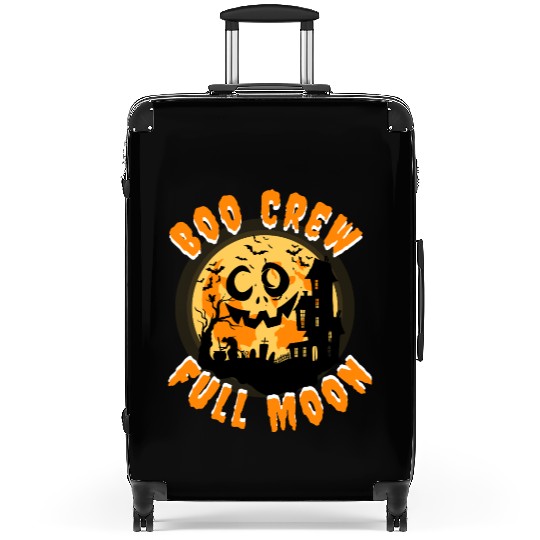 Halloween Boo Crew Full Moon Suitcases