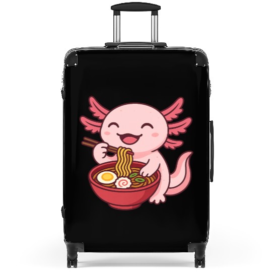 Whimsical Dragon Noodle Bowl Design Suitcases