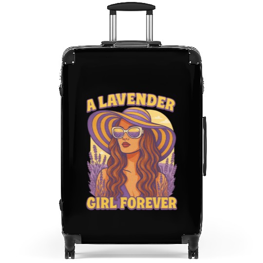 lavender girl Suitcases