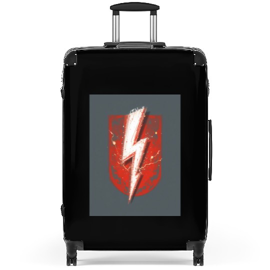 Red Lightning Bolt Graphic – Superhero Thunder Suitcases