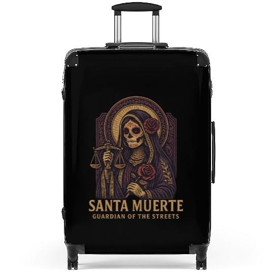 Santa Muerte – Mexican Folk Art Streetwear Suitcases
