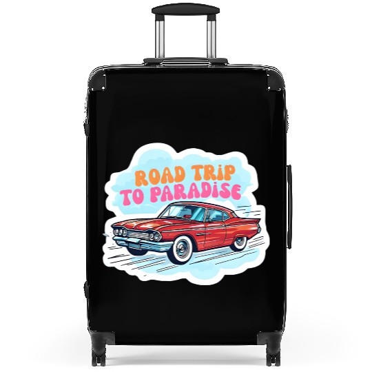 Vintage Classic Car Road Trip Design Suitcases