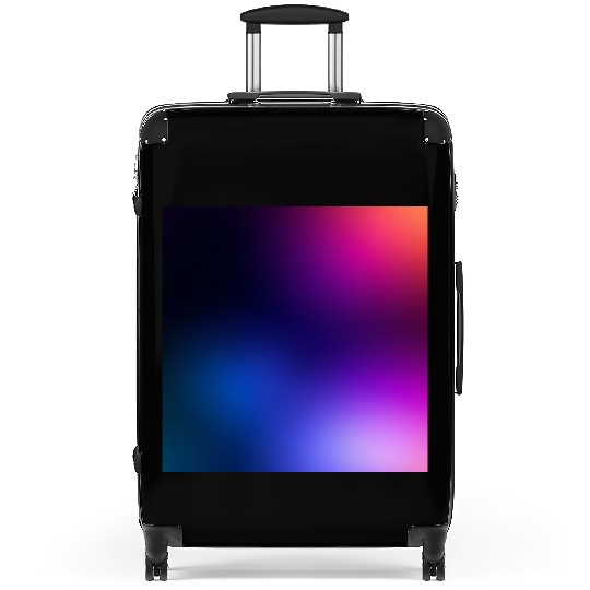 Vibrant Gradient Spectrum Design Suitcases