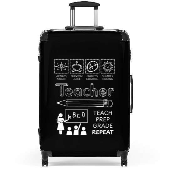 Teacher Appreciation Chalkboard Design Suitcases