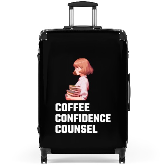 Coffee Confidence Counsel Female Lawyer Suitcases