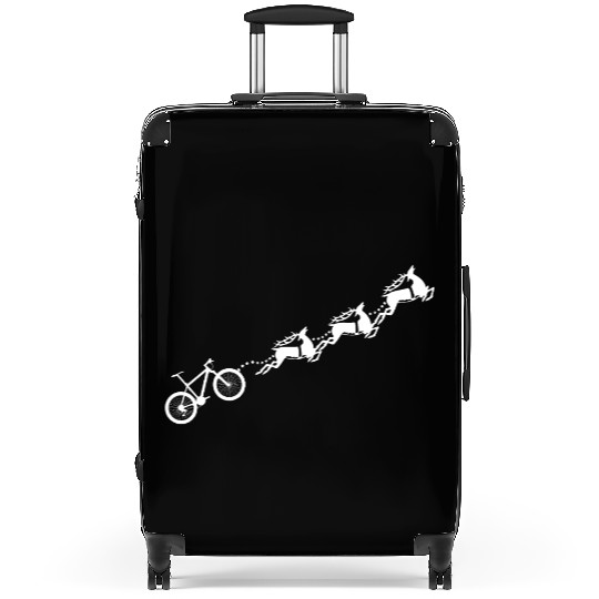 Festive Santa Ride Bicycle Design reindeer bike Suitcases