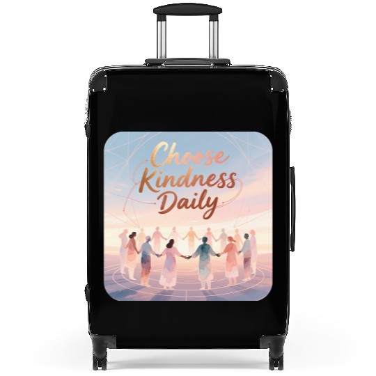 Choose Kindness Daily Inspirational Design Suitcases