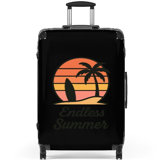 Endless Summer Sunset Scene Suitcases