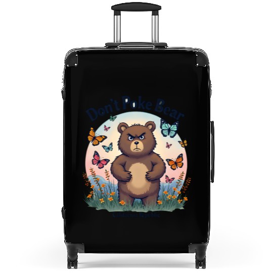 Don't Poke Bear Illustration design for women Suitcases