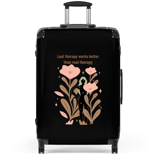 Leaf Therapy Inspirational Illustration Suitcases