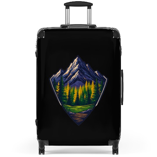 Mountain Wilderness Nature Shield Suitcases