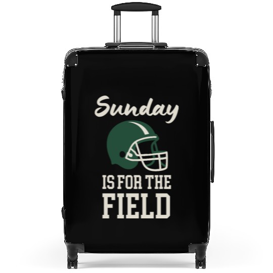 Sunday Football Field Design Suitcases