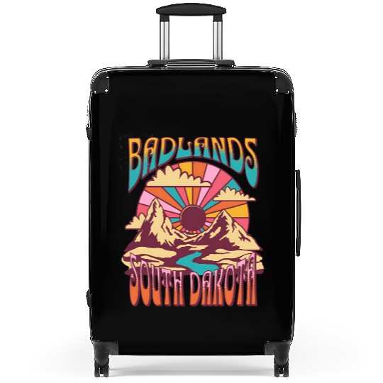 Badlands South Dakota Nature Hiking Mountains Suitcases