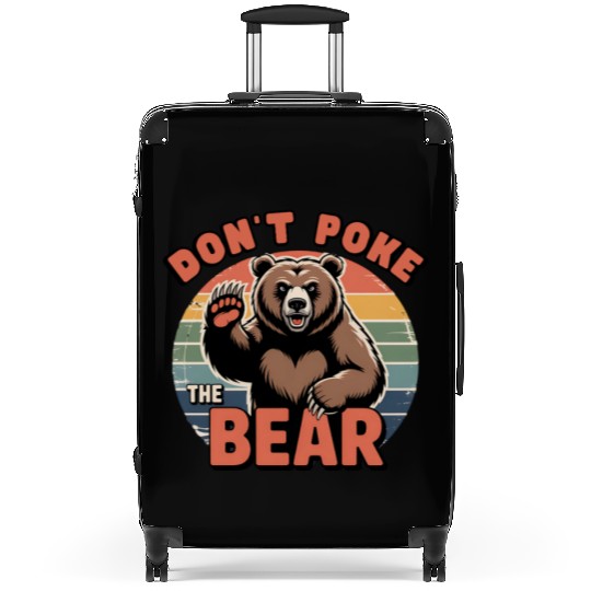 Don’t Poke The Bear Vintage Style Suitcases