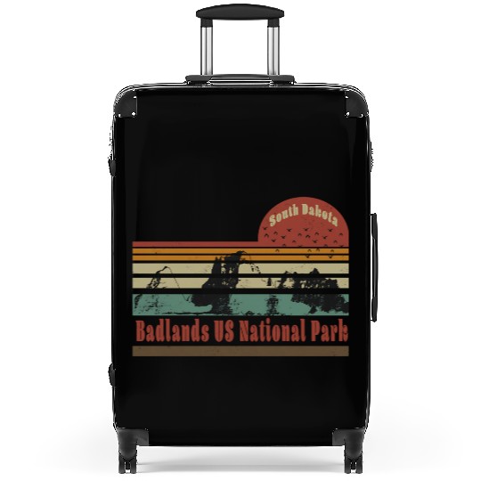 Badlands US National Park South Dakota Travel Suitcases