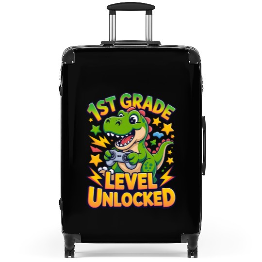 1st Grade Level Unlocked Back to School Video Game Suitcases