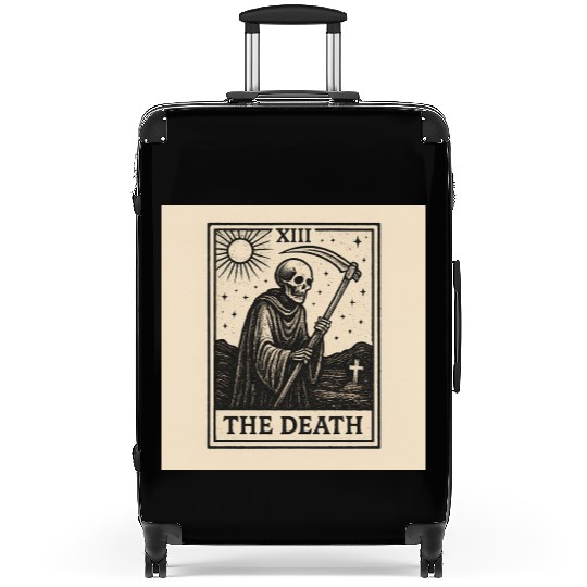 Dark Tarot The Death Illustration Suitcases